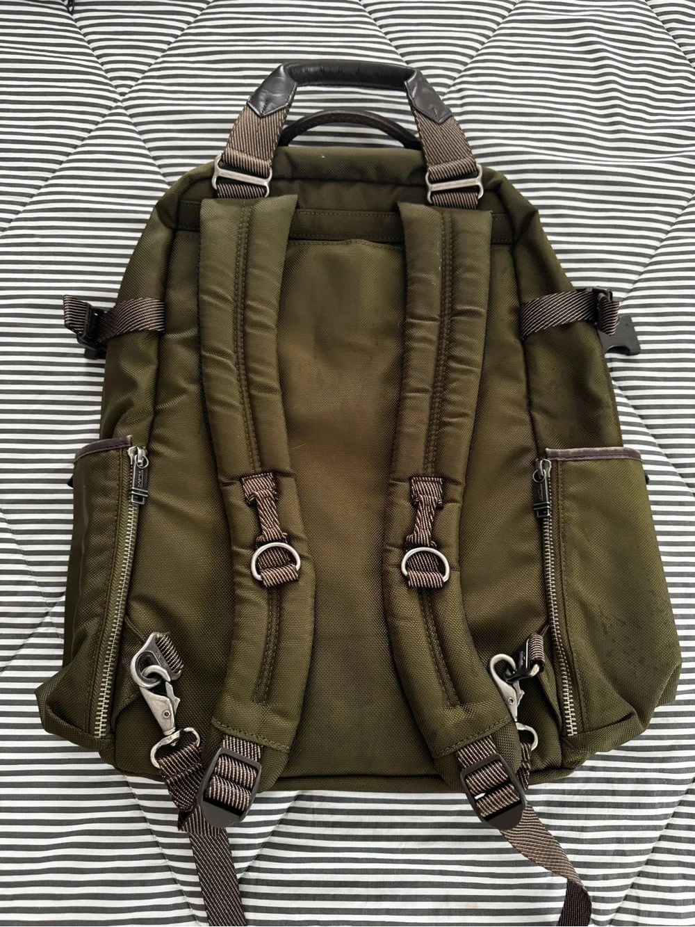 TUMI Alpha Bravo Olive Green Men's Backpack
